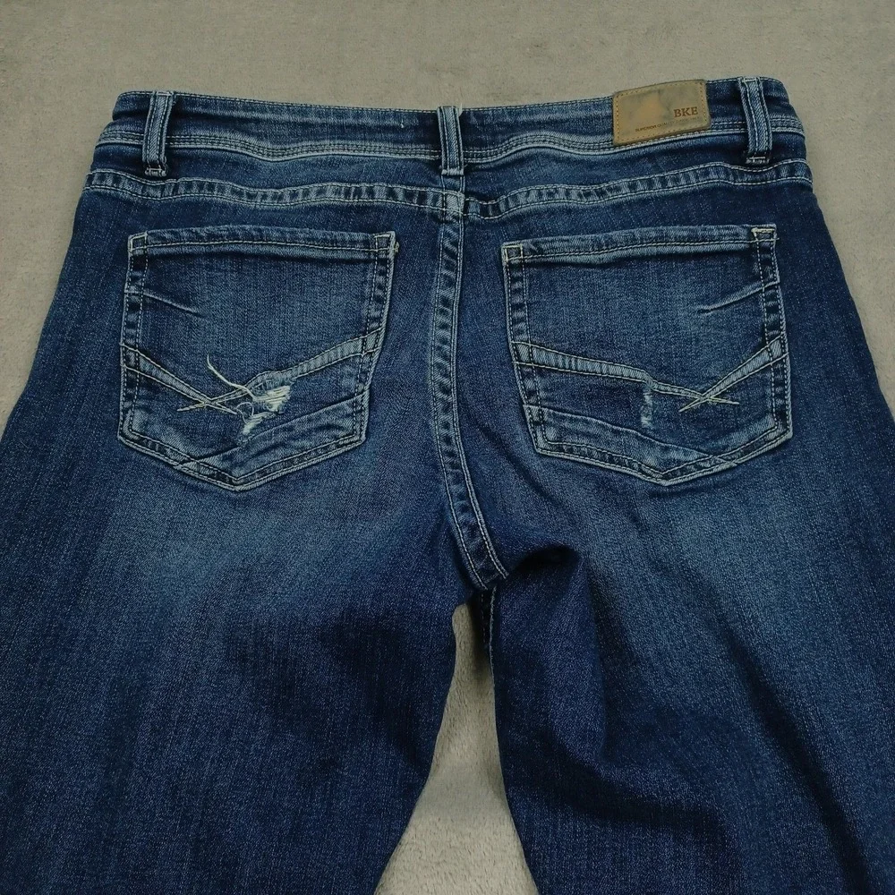 BKE Jeans Womens 30 Blue Denim Gabby High Rise Ankle Skinny Distressed